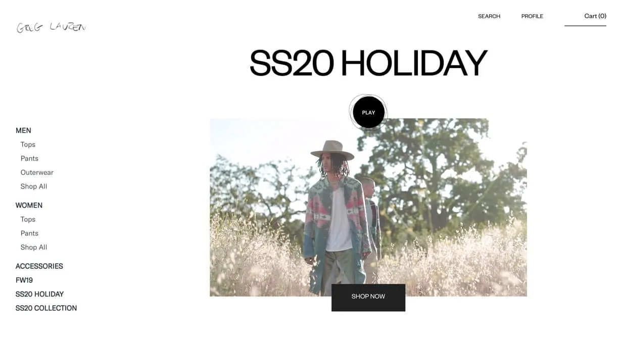 The Greg Lauren homepage